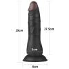 Belden Bağlamalı Ultra Yumuşak Gerçekçi Et Dokulu Testissiz Realistik Zenci Dildo Penis