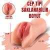 Premium Masturbator Candice - Realistik Dokulu Anal Vajinal 2 in 1 Titreşimli Suni Vajina