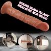 Foreskin Perfection Dildo 21 CM - Çift Katmanlı Gerçekçi Kayar Deri Ultra Yumuşak Realistik Melez Yapay Penis Vibrator