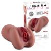 Premium Masturbator Natasha - Realistik Dokulu Melez Anal Vajinal 2 in 1 Titreşimli Suni Vajina