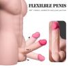 PTM Grayson - Anal Girişli 16 CM Titreşimli Yapay Penis Erkek Realistik Manken Yarım Vücut Dildo