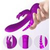 TURBO VIBE Şarjlı Klitoris Anal Vajinal Uyarıcı 3 in 1 Rabbit Vibratör