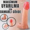 UNIQUE Realistik Dokuda Mini Dildo Gerçekçi Yapay Penis 12 CM